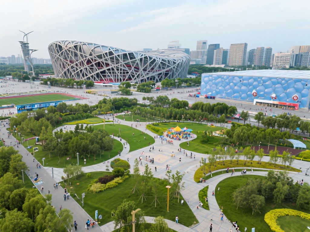 北京奥林匹克中心区华丽转身，成城市绿心新地标